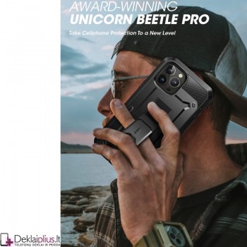 Supcase unicorn beetle pro serijos  dėklas + laikiklis (telefonui Apple Iphone 13 Pro Max)